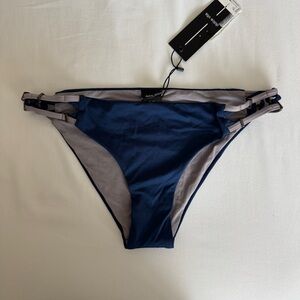 Dolce Vita Blue Dusk Bikini Bottom with Beaded Sides size S